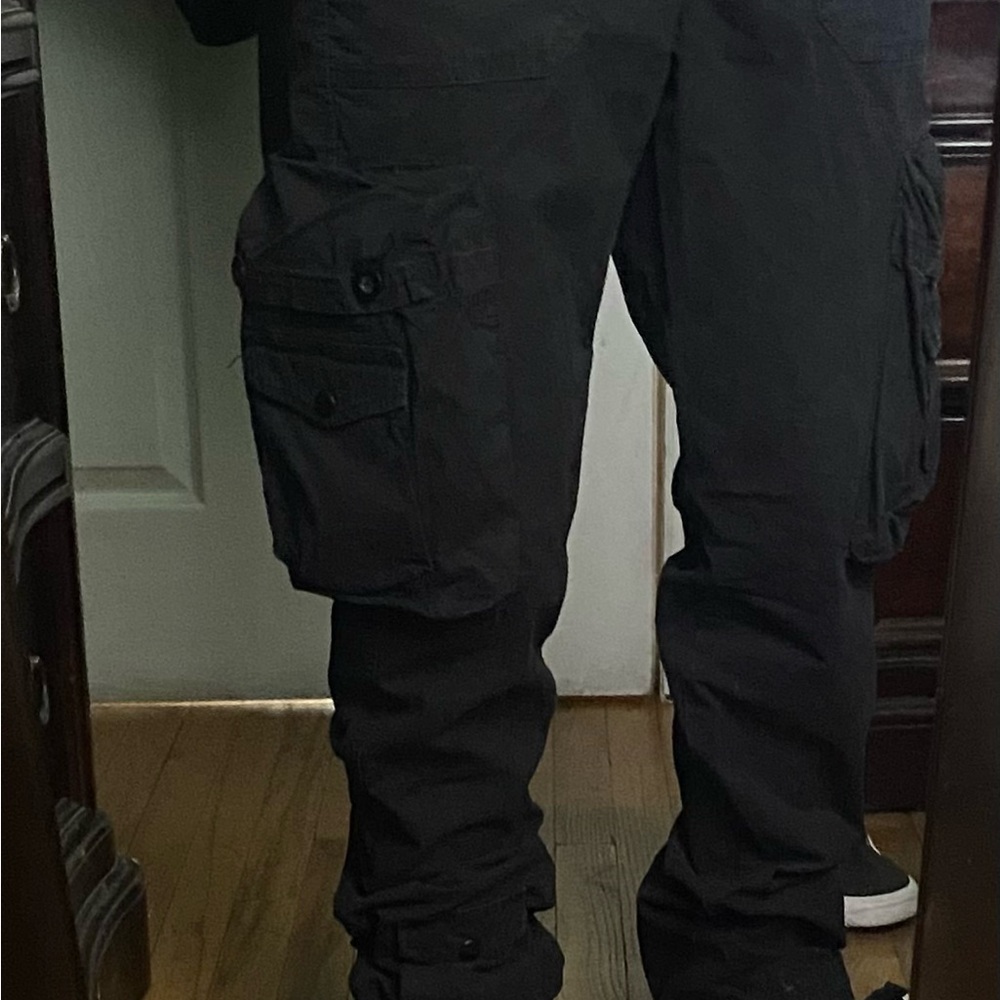 Men's Black Cargo Pants